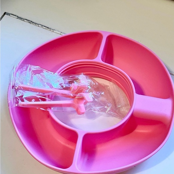 Silicon Snack Tray for Stanley 40 oz with handle PINK NWT - Picture 4 of 8